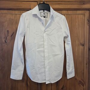 Zara Crisp White Dress Shirt for Men